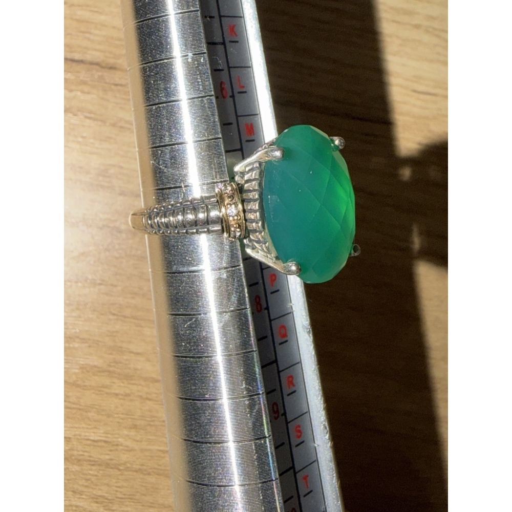 Handmade Natural Onyx Ring 925 Sterling Silver Size 7‎ Rope Twist Crossover 925